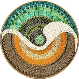 John Crichton, A large and impressive tiled mosaic wall charger