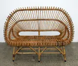 John Crichton, Rare Java couch in woven cane