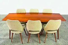 Bob Roukema for Jon Jansen, A rare dining table suite