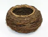 Ruth Castle, Woven bowl, Phoenix palm tendrils and Palembang
