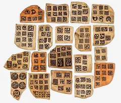 Len Castle and Theo Schoon, Nineteen high-fired earthenware umber tablets