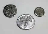 Betty Beadle, Ten assorted embossed metal discs