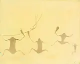 Untitled – Cave Drawing Figures by Theodorus Johannes Schoon, sold May 2014