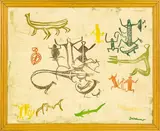 A.R.D. Fairburn, Study of Maori Rock Drawings