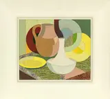 John Weeks, Still Life with Jug, Vase and Plate