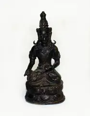 Small Indian bronze figure, of a Bodhissatva