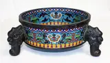 Large Chinese cloisonné basin, 19th century
