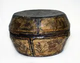Paper mache box and cover, probably from Northern China