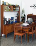 J W Backhouse, New Zealand made teak extension dining table