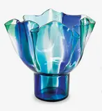 Timo Sarpaneva for Venini, Kukinto blue and green glass vase
