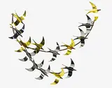 Curtis Jere for Artisan House, Birds metal wall sculpture