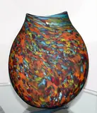 Gary Nash, An impressive large hand blown glass vase