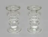 Timo Sarpaneva for Litala, pair of Festivo ring candlesticks