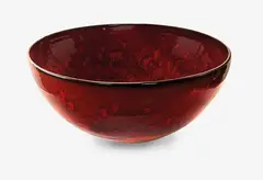 Large hemispherical earthenware bowl by Len Castle, sold Mar 2014