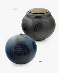 High fired earthenware orb by Anneke Borren, sold Mar 2014
