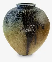 Toby Stafford, A rare early salt glazed stoneware ovoid vase