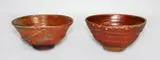 Elena Renker, Two stoneware shino glaze bowls