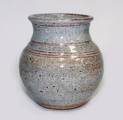 Stoneware vase by Campbell Heagan, sold Mar 2014