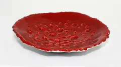 Unique earthenware bowl by Len Castle, sold Mar 2014