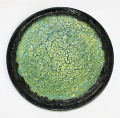 Unique stoneware mosaic dish by Len Castle, sold Mar 2014