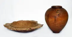 Greg Morris, Turned New Zealand walnut vase