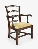 Chippendale style arm chair, 18th century