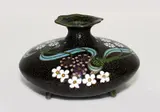 Meiji period by Small Japanese squat cloisonné vase, sold Dec 2013
