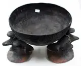 Demiri Village, Lower Sepik by Raku fired cooking pot and fire hobs, offered Dec 2013