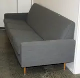 Modern History, custom made low line three seater sofa