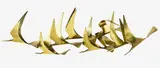 Curtis Jere for Artisan House, Brass Metal sculpture of birds in flight