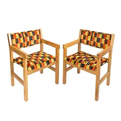 Hans Wagner, Pair of upright oak armchairs