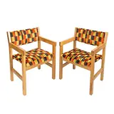 Hans Wagner, Pair of upright oak armchairs