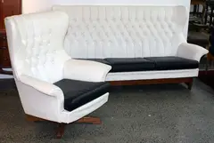 G Plan, Early 1960s wing back couch and two armchairs