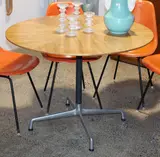 Charles and Ray Eames for Herman Miller, Aluminium group circular dining table