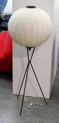 Standard lamp, with George Nelson bubble shade