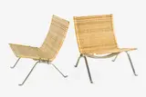 A pair of PK22 chairs by Poul Kjaerholm for Fritz Hansen, sold Dec 2013