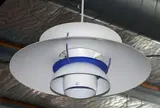 Vintage PH5 hanging light in white by Louis Poulsen for Poul Henningsen, offered Dec 2013