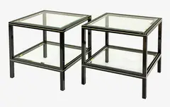 A pair of side tables by Pierre Vandel, sold Dec 2013