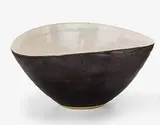 Lucie Rie, Elliptical shaped stoneware bowl