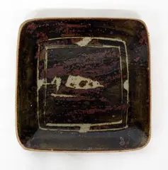 Murata Gen, Mashiko pottery stoneware square dish