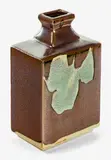 Shoji Hamada, Rectangular stoneware bottle vase