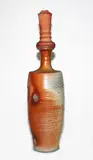 Jason Hess [Usa], Anagama fired stoneware bottle and lid