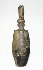Anagama fired stoneware bottle and lid by Jason Hess [Usa], offered Oct 2013