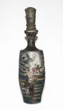 Jason Hess [Usa], Anagama fired stoneware bottle and lid