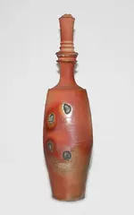 Anagama fired stoneware bottle and lid by Jason Hess [Usa], offered Oct 2013