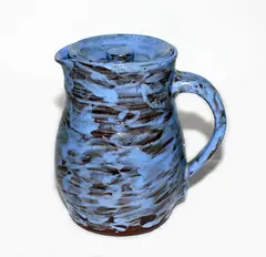 Stoneware lidded jug by John Chappell [England], sold Oct 2013