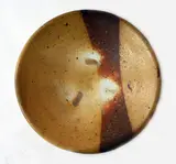 Small stoneware dish by Linda Christianson [Usa], sold Oct 2013