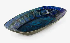 Kenneth Clark, Blue lustre glazed dish