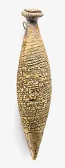 Hanging form bottle vase by Len Castle, sold Oct 2013