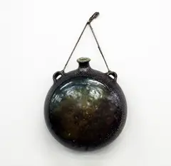 Jan Ball, Salt glaze hanging bottle form